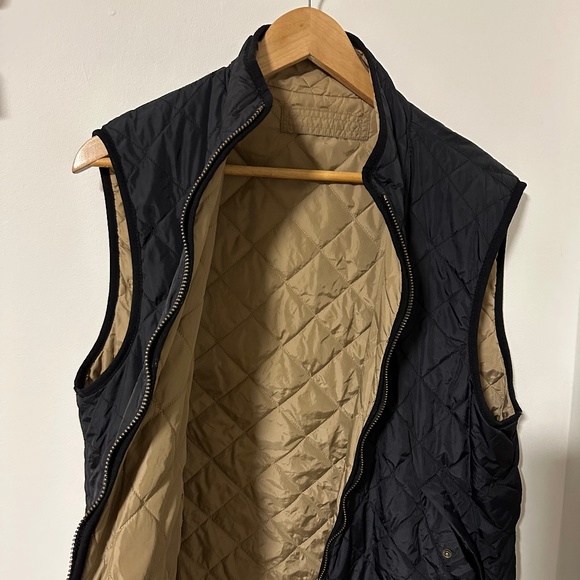 Vintage Levi’s Reversible Nylon Quilted Vest Black and Tan Men’s Unisex - Picture 12 of 16